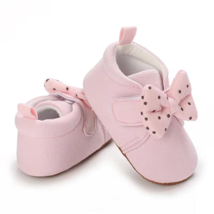 Cute Bow Baby Boy Girls Winter Warm First Walkers Cotton Baby Booties Kids Toddler Slippers Baby First Walkers Crib Shoes